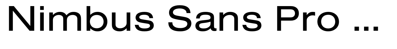 Nimbus Sans Pro Regular Extended